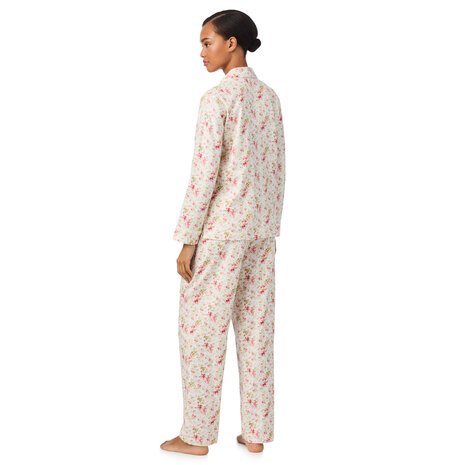 Pyjamaset brushed twill Floral creme Lauren Ralph Lauren