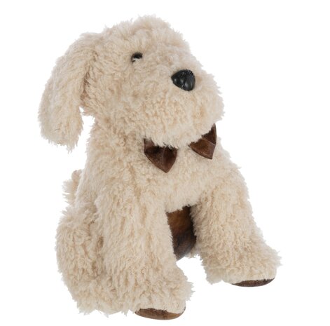 Deurstop hond labradoodle beige 