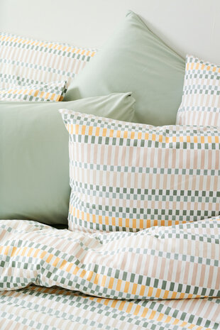 Loco aqua-geel satin