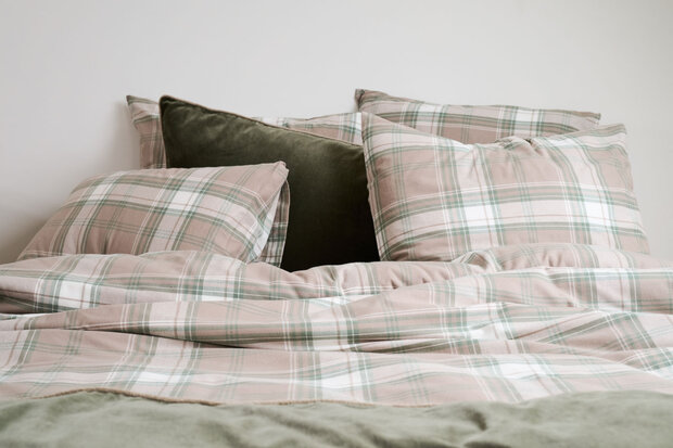 Courchevel green/beige flanel