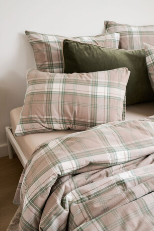 Courchevel green/beige flanel