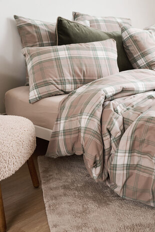 Courchevel green/beige flanel