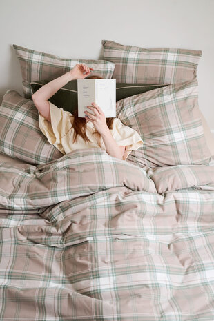 Courchevel green/beige flanel