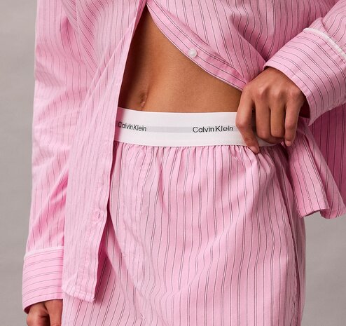 Pyjamaset met short van poplinkatoen