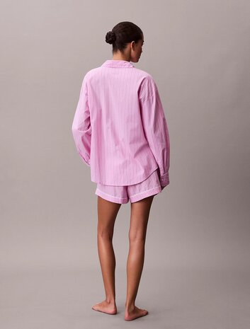 Pyjamaset met short van poplinkatoen