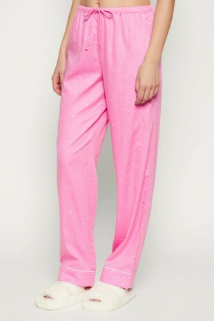 Pyjama pink met stippen Lauren Ralph Lauren