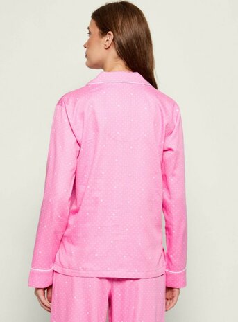 Pyjama pink met stippen Lauren Ralph Lauren