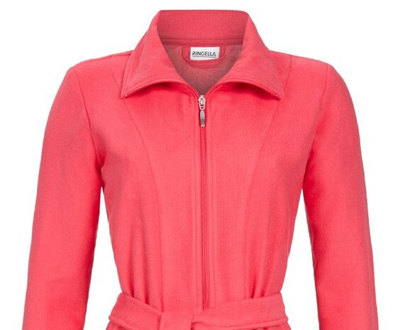 Badjas met rits flamingo Ringella 