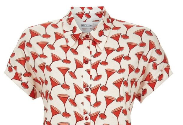 Nachtkleed Coctailtime paprika Ringella 