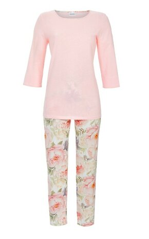 Pyjama 7/8ste Pioenrozen Ringella 