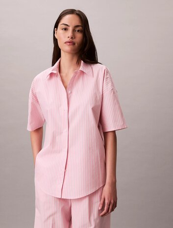 Pyjamaset met broek van poplinkatoen