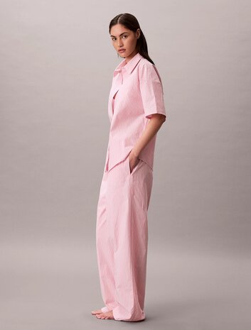 Pyjamaset met broek van poplinkatoen