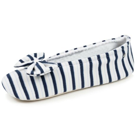 Ballerina gestreept blauw Isotoner