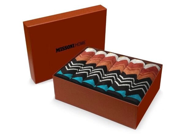 Box 6 waslapjes Missoni Giacomo 100