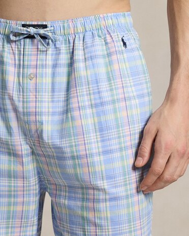 Katoenen pyjamaset met monogramprint