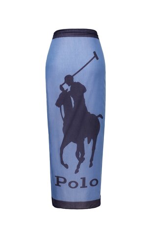 Pareo Ralph Lauren Pony blauw