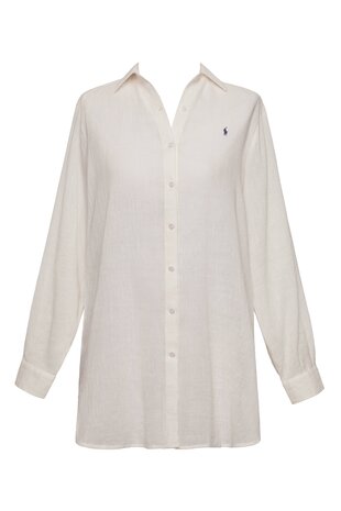 Boyfriend shirt Ralph Lauren Creme-wit