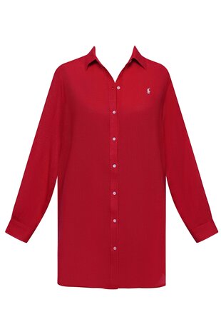 Boyfriend shirt Ralph Lauren Cruise red