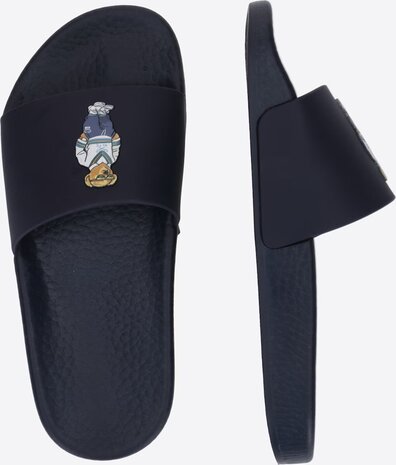 Slipper Polo Bear Ralph Lauren Marine blauw