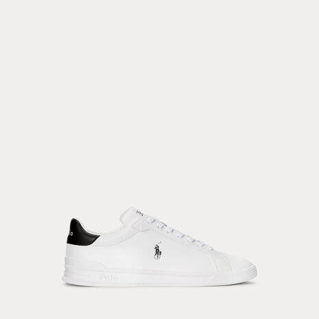 Heritage Court leren sneaker Ralph Lauren White