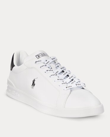 Heritage Court leren sneaker Ralph Lauren White