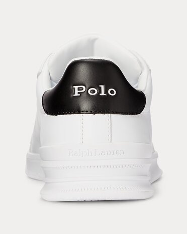 Heritage Court leren sneaker Ralph Lauren White