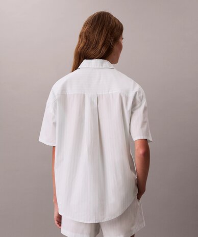 Pyjama met short van poplinkatoen mintgroen