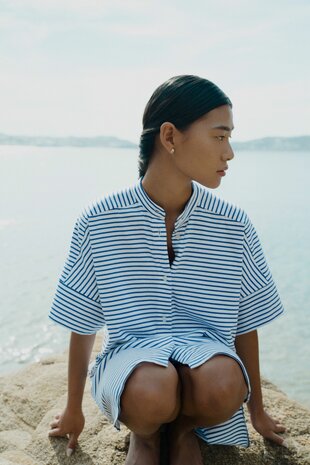 Nachtjurk Flora blauw Pluto