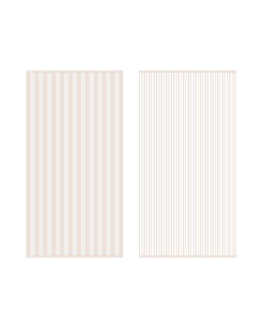 Amalfi Stripe badlinnen greige