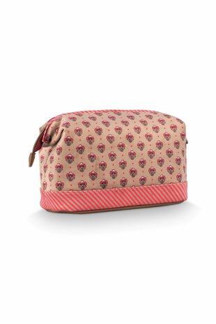 Toilettas Cooper Groot Jaipur Flower zand/pink Pip Studio