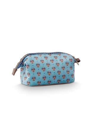 Toilettas Cooper klein Jaipur Flower blauw Pip Studio
