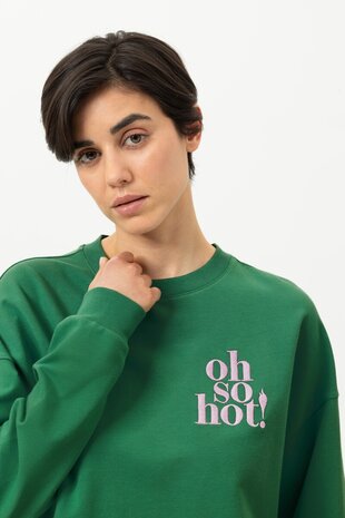 Sweatshirt en broek Cozy nights serie Mey groen