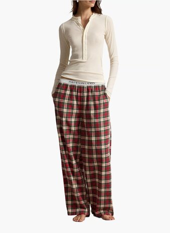 Flanellen pyjamabroek Polo Ralph Lauren