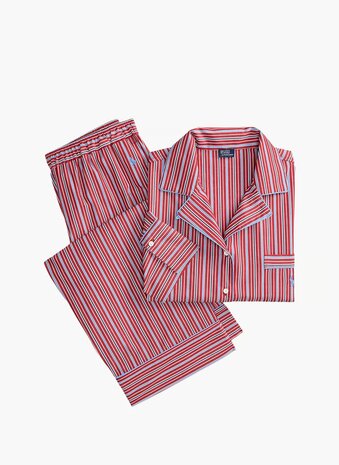Madison doorknoop pyjama Polo stripe