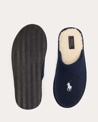 Klarence microsu&egrave;de pantoffel Cognac Ralph Lauren