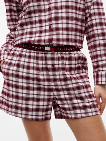 Flanellen pyjamashort Tommy Hilfiger